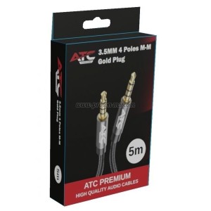 КАБЕЛ 3.5 М/3.5М 5М 4 PIN AUX HQ ATC