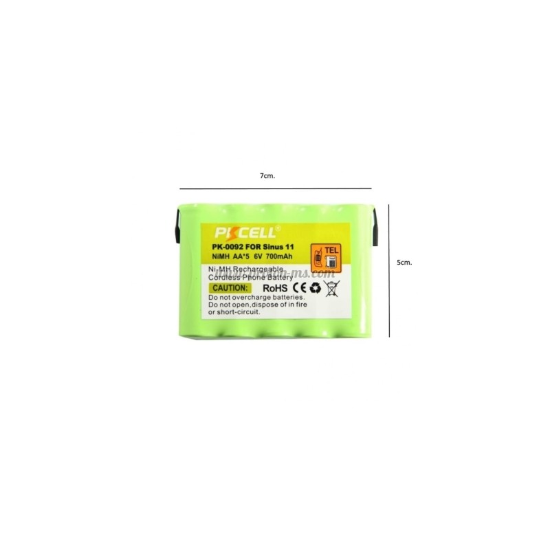 БАТЕРИЯ АКУМУЛАТОРНА 6V/700MAH AA ПАКЕТ