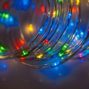 100 соларни LED лампички – цветна светлинна тръба с програма