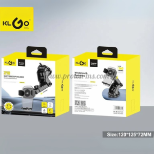 Стойка за телефон KLGO Z10 с вакуум – за стъкло и табло (разтегаема