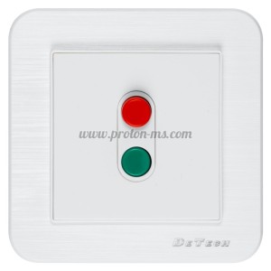 Ключ за бойлер DeTech DE-9223-AC, 20A, 250V, За вграждане, IP20, Бял, 