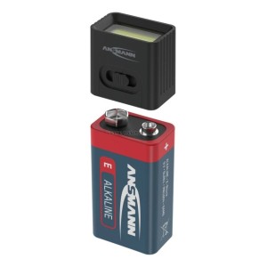 LED фенер Ansmann с 9V батерия, COB 3W, 60 lm, 2 режима, 6500K, черен 