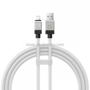 Кабел за данни Baseus CoolPlay, Lightning, 1.0m, Бял