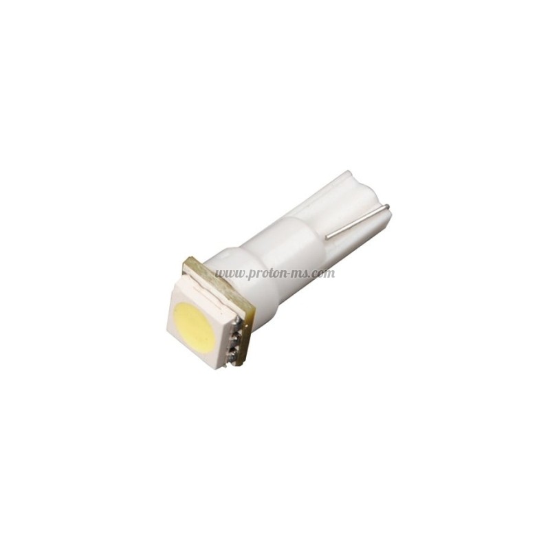 ЛАМПА АВТОМОБИЛНА 12V T5 LED 5050 WHITE