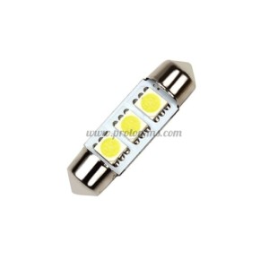 ЛАМПА АВТОМОБИЛНА 12V T11 36MM LED 3X5050