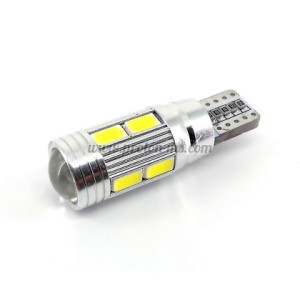 АВТОМОБИЛНА КРУШКА 10LED 5630 SMD WHITE T10 DECODE