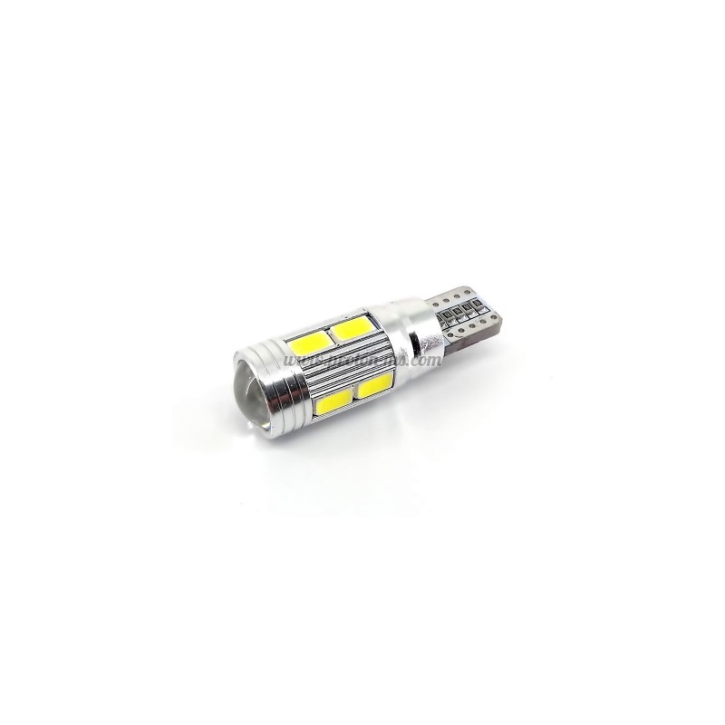 АВТОМОБИЛНА КРУШКА 10LED 5630 SMD WHITE T10 DECODE