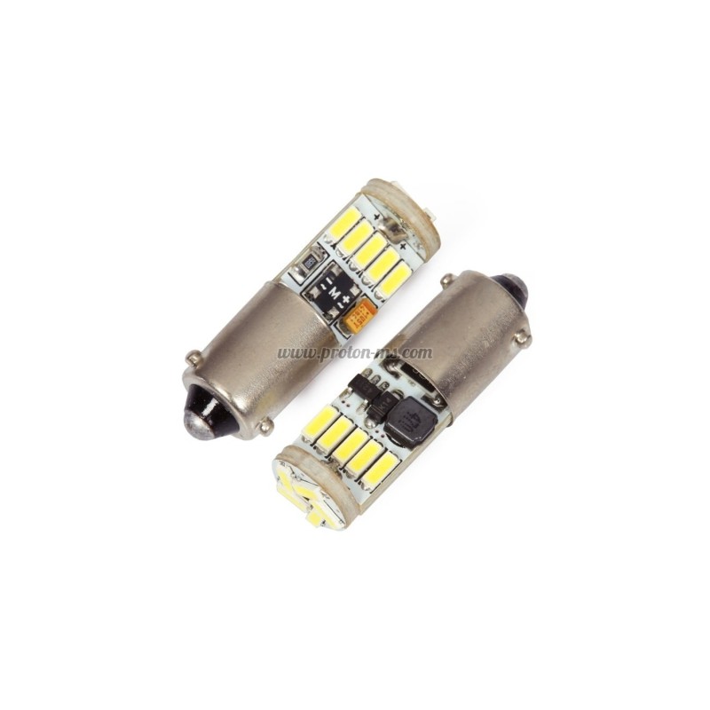 АВТОМОБИЛНА КРУШКА 15LED 4014 SMD WHITE BA9S CANBUS