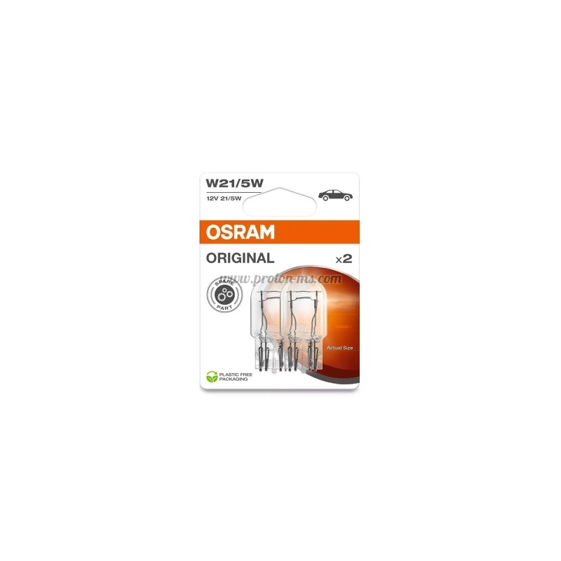 АВТОМОБИЛНА ЛАМПА 7515-02B W21/5W 12V W3x16q DUOBLISTER OSRAM