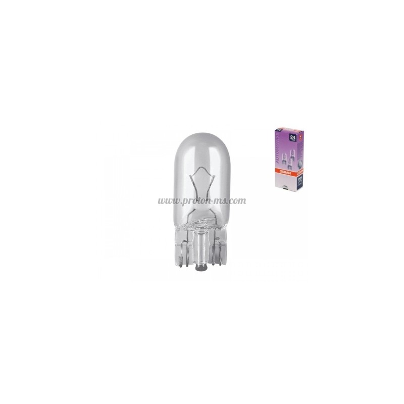 АВТОМОБИЛНА КРУШКА 12V 5W W2.1X9.5D ГАБАРИТ БЕЗ ЦОКЪЛ OSRAM