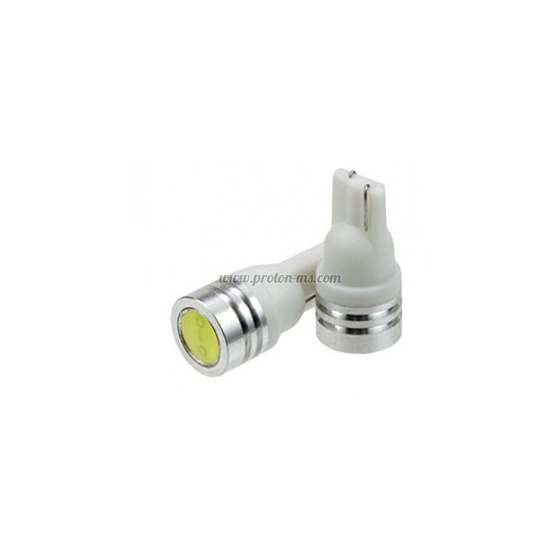 ДИОДНИ ГАБАРИТИ Т10 1LED (КОМПЛЕКТ 2 БРОЯ) С ЛУПА