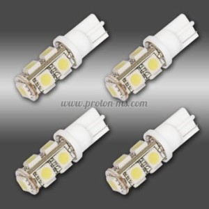 Диодни габарити Т10 с 9 SMD диода (комплект 2 броя)