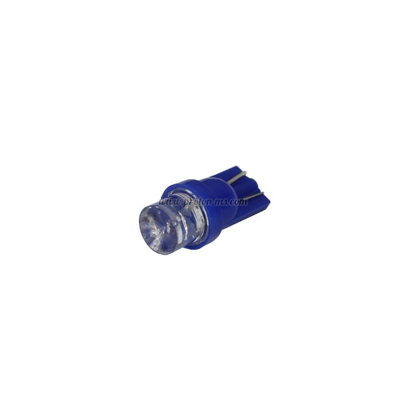 ЛЕД ЛАМПА 12V T10 0.2W LED BLUE 1