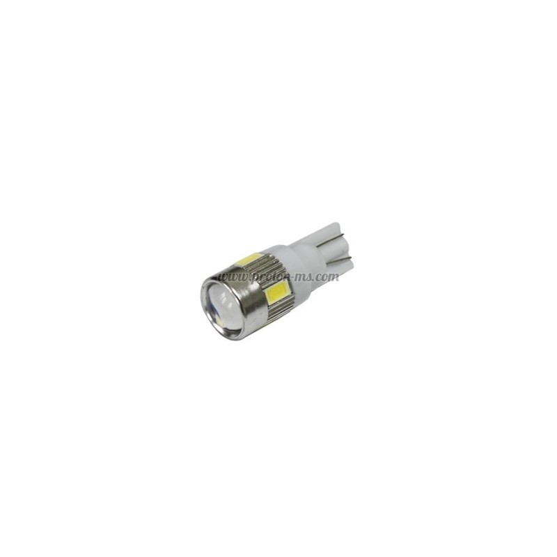 АТОМОБИЛНА ЛЕД ЛАМПА ЗА ГАБАРИТ 12V T10 HP LED WHITE 6 LED