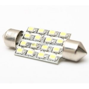 Диодна крушка за плафон бяла с 4x4 (16) SMD LED диода 42мм