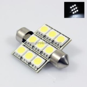 Диодна крушка за плафон бяла 9 SMD LED диода