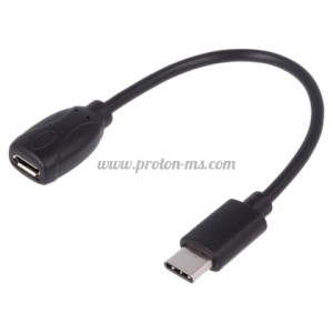 КАБЕЛ USB B MICRO Ж/USB-C М С КАБЕЛ OTG