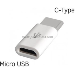 АДАПТЕР TYPE C OTG ADAPTER MICRO USB FEMALE TO TYPE C MALE CONVERTER