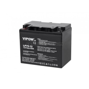 БАТЕРИЯ АКУМУЛАТОРНА 12V/75AH AGM ТЯГОВА ГЕЛОВА VIPOW
