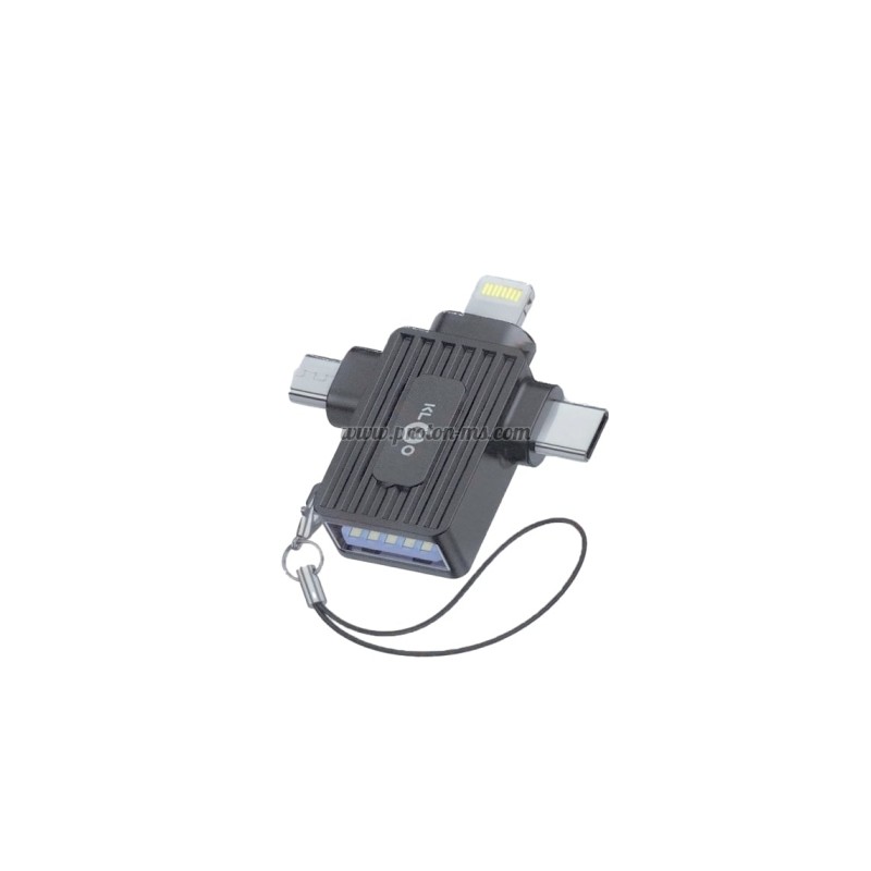 ПРЕХОД USB TYPE-C/USB MICRO/IPHONE-LIGHTING/USB Ж OTG