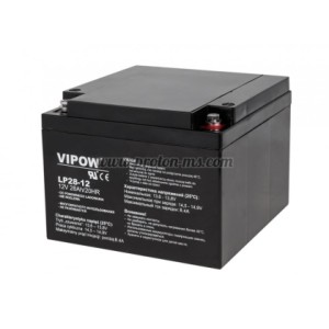 БАТЕРИЯ АКУМУЛАТОРНА 12V/28AH AGM ТЯГОВА ГЕЛОВА VIPOW
