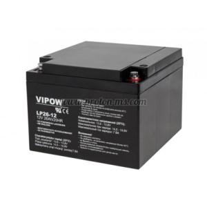 БАТЕРИЯ АКУМУЛАТОРНА 12V/26AH AGM ТЯГОВА ГЕЛОВА VIPOW