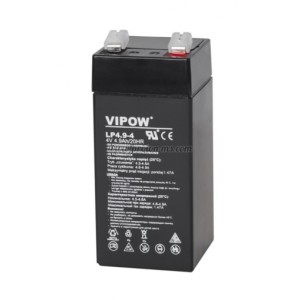 БАТЕРИЯ АКУМУЛАТОРНА 4V 4.9AH VIPOW ГЕЛОВА