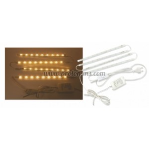 LED ЛЕНТА 4*0.7W 3000K REAL