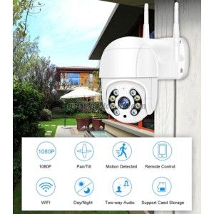 ВЪНШНА ВОДОУСТОЙЧИВА ВЪРТЯЩА СЕ КАМЕРА СЪС СЕНЗОР ЗА ДВИЖЕНИЕ - WI FI SMART CAMERA A8