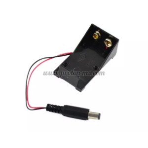 ГНЕЗДО ЗА БАТЕРИЯ F337A BATTERY HOLDER 9V TO DC PLUG 2.1X5.5MM