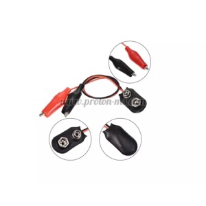 ГНЕЗДО ЗА БАТЕРИЯ F172D BATTERY CLIP 9V TO ALLIGATOR CLIP