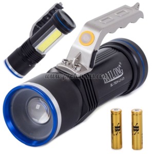 ПРОЖЕКТОР LED CREE ФЕНЕР BL-624 АКУМУЛАТОРЕН 2Х18650. АЛУМИНИЕВ