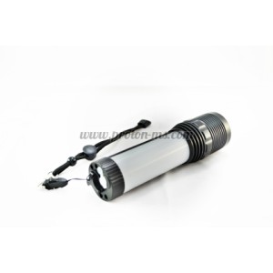 Мощен LED Фенер Police 150 000W zoom с аварийни червени светлини и зарядно на 220V