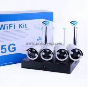 Комплект за Видео Наблюдение 4CH WiFi NVR + 4 IP Wireless Камери