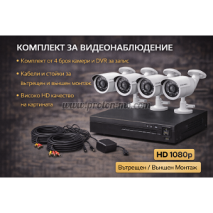 КОМПЛЕКТ ЗА ВИДЕОНАБЛЮДЕНИЕ