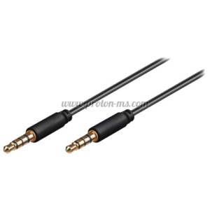 КАБЕЛ 3.5 М/3.5М 1.5М 4 PIN AUX ЧЕРЕН