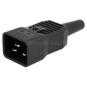 БУКСА ЗАХРАНВАЩА МЪЖКА ЗА КОМПЮТЪР PC ЗА КАБЕЛ C20