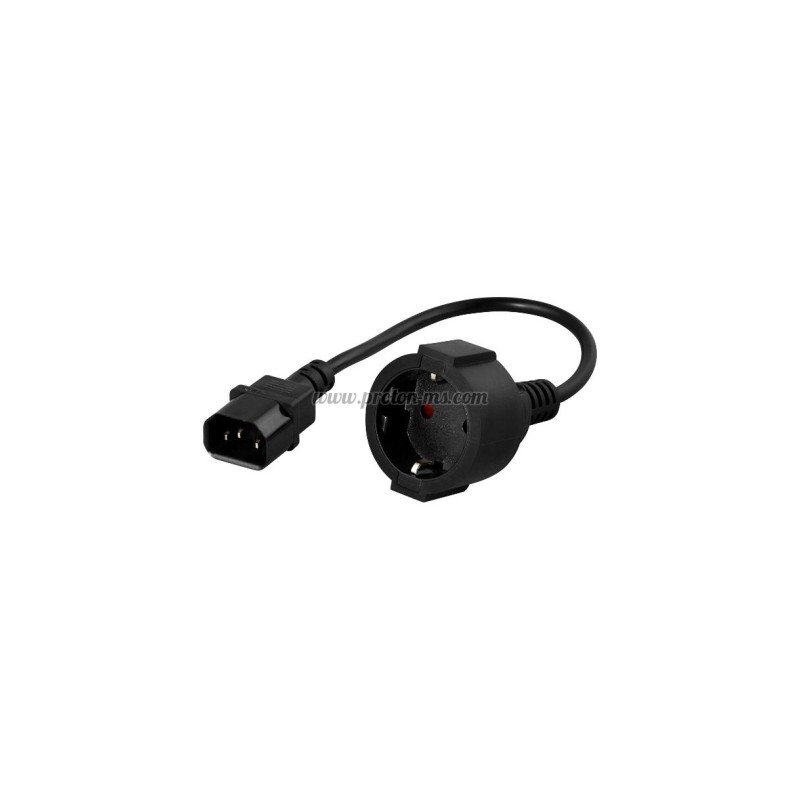 КАБЕЛ POWERWALKER IEC 10A C14/ ШУКО (20CM)