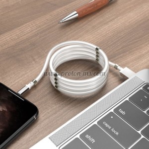 МАГНИТЕН USB КАБЕЛ ЗА ЗАРЕЖДАНЕ НА ТЕЛЕФОН И ПРЕНОС НА САННИ