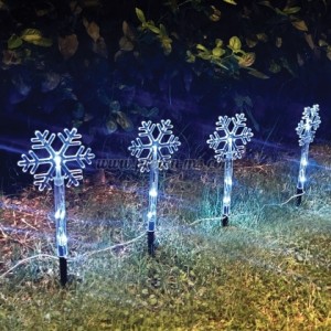КОЛЕДНИ LED ЛАМПИ ЗА ЗЕМЯ СНЕЖИНКИ