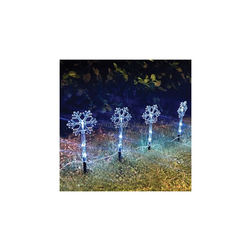 КОЛЕДНИ LED ЛАМПИ ЗА ЗЕМЯ СНЕЖИНКИ